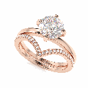 Round Diamond Bridal Ring for Women