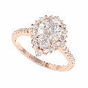 Pear Diamond Engagement Ring for Women