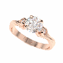 Round Diamond Engagement Ring for Her
