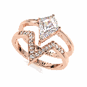Kite Diamond Fancy Bridal Ring for Her