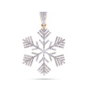 Round Diamond Snowflake Pendant
