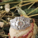 Round Diamond Three Stone Engagement Ring for Her