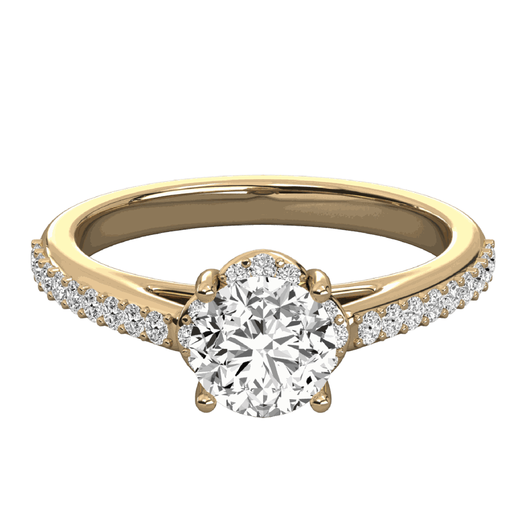  Round Diamond Solitaire Wedding Band 