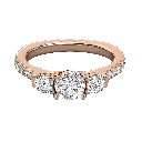  Round Cut Diamond Engagement Ring For Her