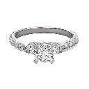 Round Diamond  Wedding Ring For Her