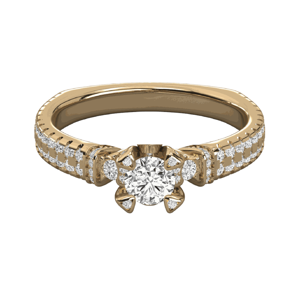  Round Diamond Designer Solitaire Ring 
