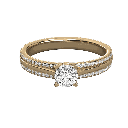  Round Diamond Solitaire Wedding Band 