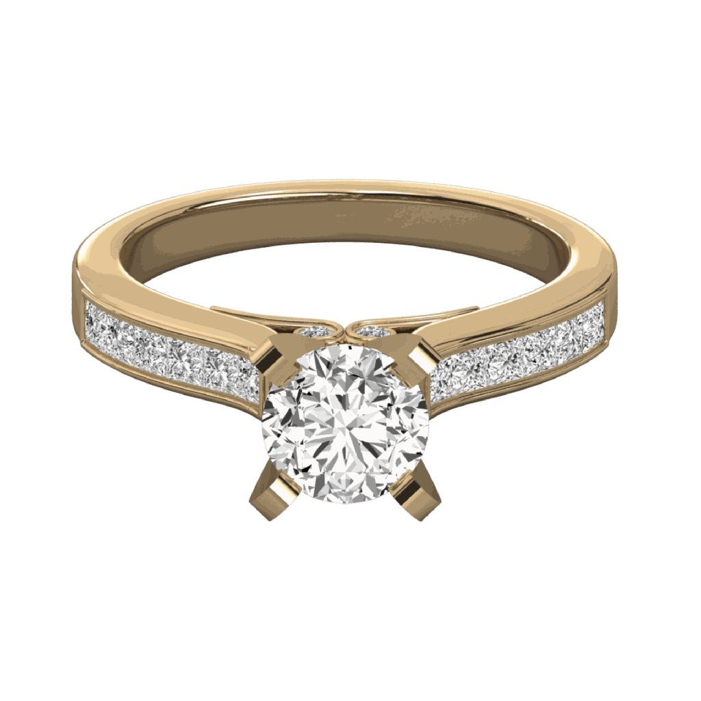 Round Cut Diamond Engagement Ring for Her