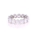 Round Cut Diamond Eternity Wedding Band For Her