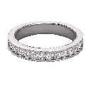 Round Diamond  Prong Set Designer Half Eternity Band For Her