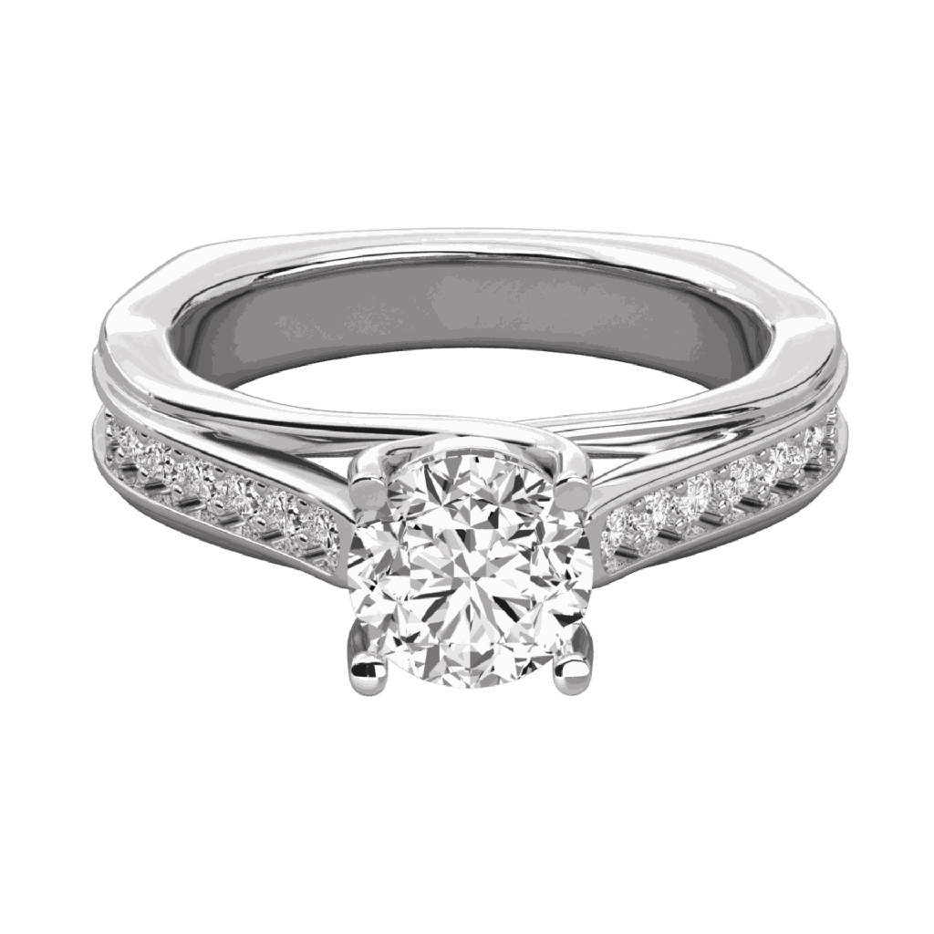  Round Diamond Designer Solitaire Ring 
