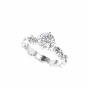 Round Diamond Women Ring