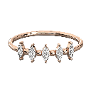  Round And Marquise Diamond New Design Wedding Band 