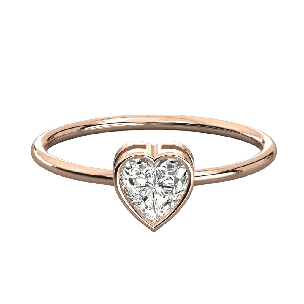  Heart Shape Diamond Unique Engagement Ring For Women