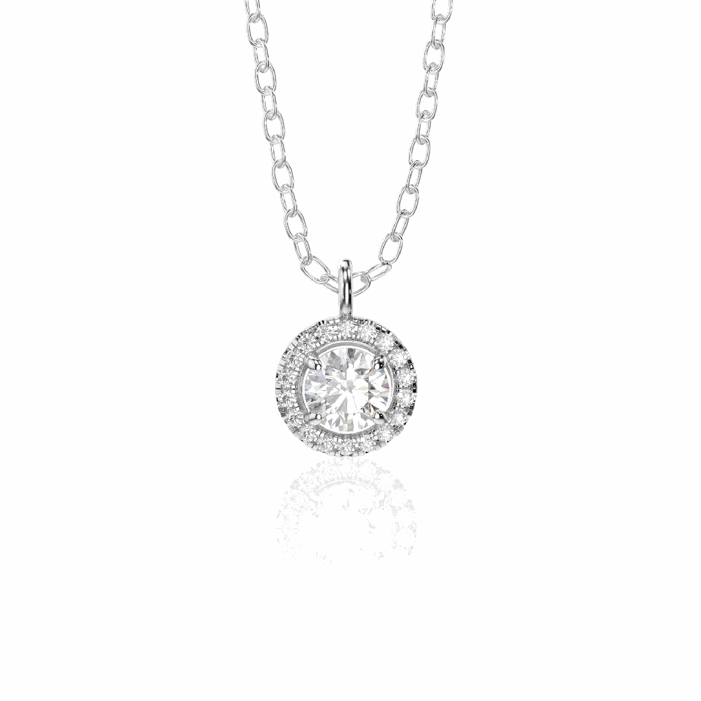 Round Diamond Pendant
