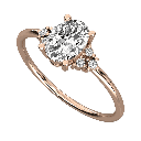  Round And Oval Diamond Unique Design Engagement Ring For Women