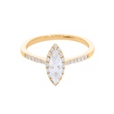  Round And Marquise Diamond Halo Design Engagement Ring For Women