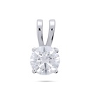  Round Diamond Solitaire Pendant For Women