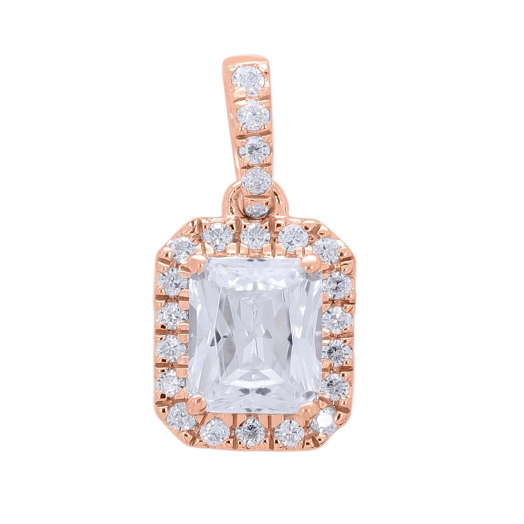  Round And Radiant Diamond Designer Pendant For Women
