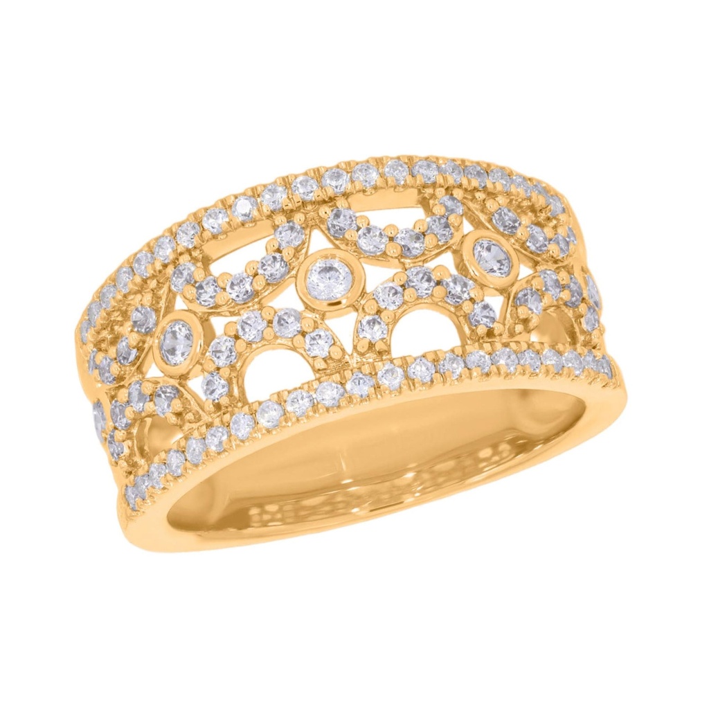  Round Diamond Designer Wedding Band For Women