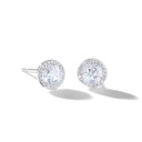 Round Rose Cut Stud Earring For Women