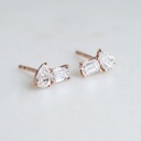 Emerald & Pear Stone Stud Earring For Women