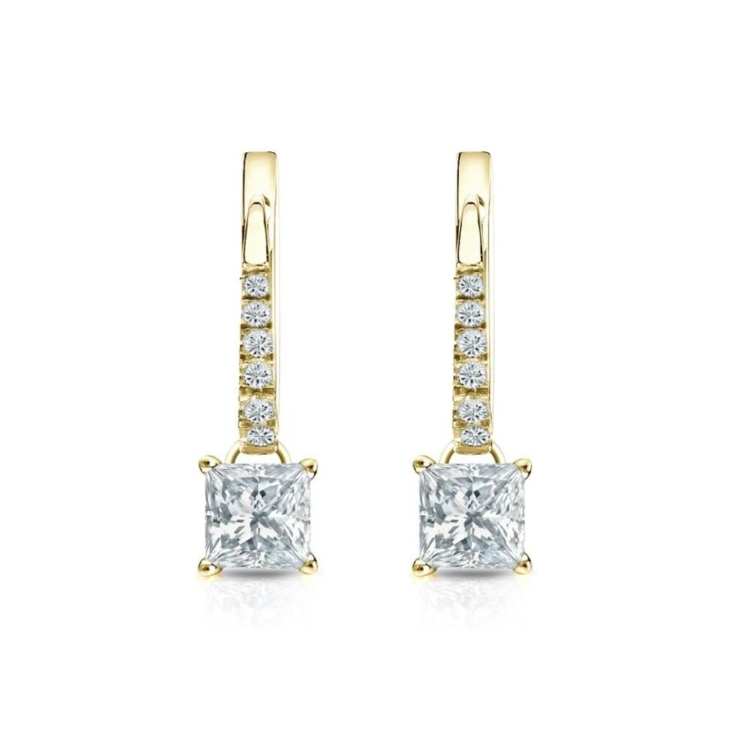 Princess Cut Drops/Dangle Earring For Women