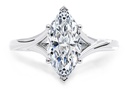  Marquise Cut Split Shank Engagement Ring For Women