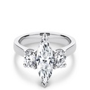  Marquise Shape Three Stone Engagement Ring For Women