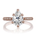  Pear Shaped Diamond Engagement Ring For Women