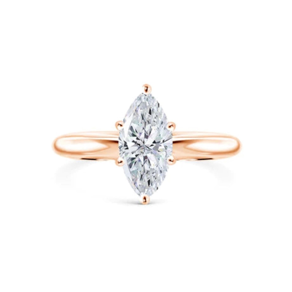  Marquise Cut Solitaire Engagement Ring For Women