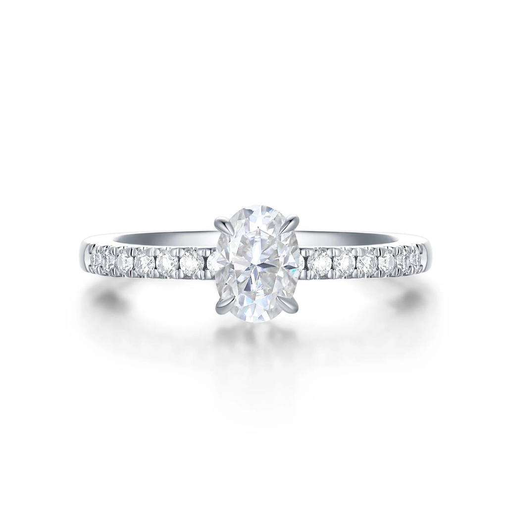  Oval Cut Diamond Engagement Ring For Women