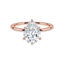  Pear Cut Diamond Solitaire Engagement Ring For Women