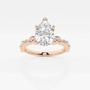 Pear Cut Diamond Engagement Ring For Women