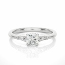  Round & Baguette Lab Diamond Ring 