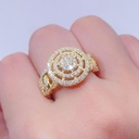 Round Diamond Unique Engagement Ring for Women