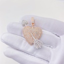 Round Diamond Hip Hop Pendant For Women