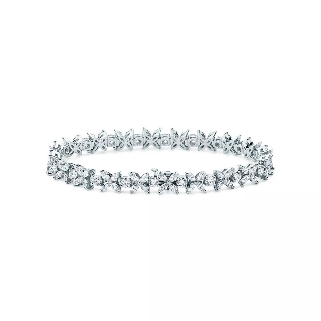 Round & Marquise Cut Tennis Bracelet for Women