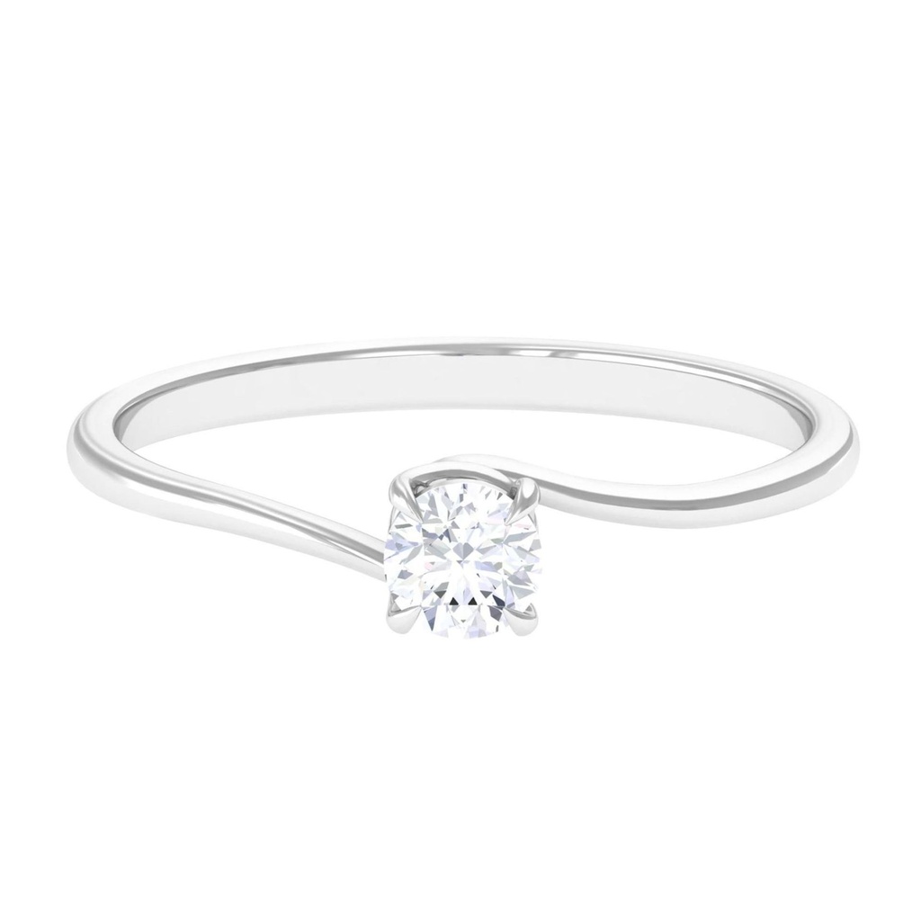 Round Diamond Solitaire Engagement Ring for Women