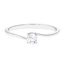 Round Diamond Solitaire Engagement Ring for Women