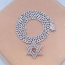Iced Out VVS Star Pendant - 925 Sterling Silver Unisex Hip Hop Necklace