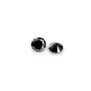 Loose Moissanite Jet Black Clean Round Cut 2.50 MM