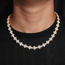  Moissanite Corss Link Chain