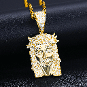 Moissanite Jesus Pendant
