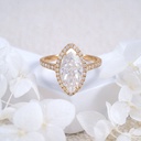 Marquise Cut Diamond Wedding Ring Jewelry 