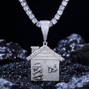 Moissanite Trap House Pendant