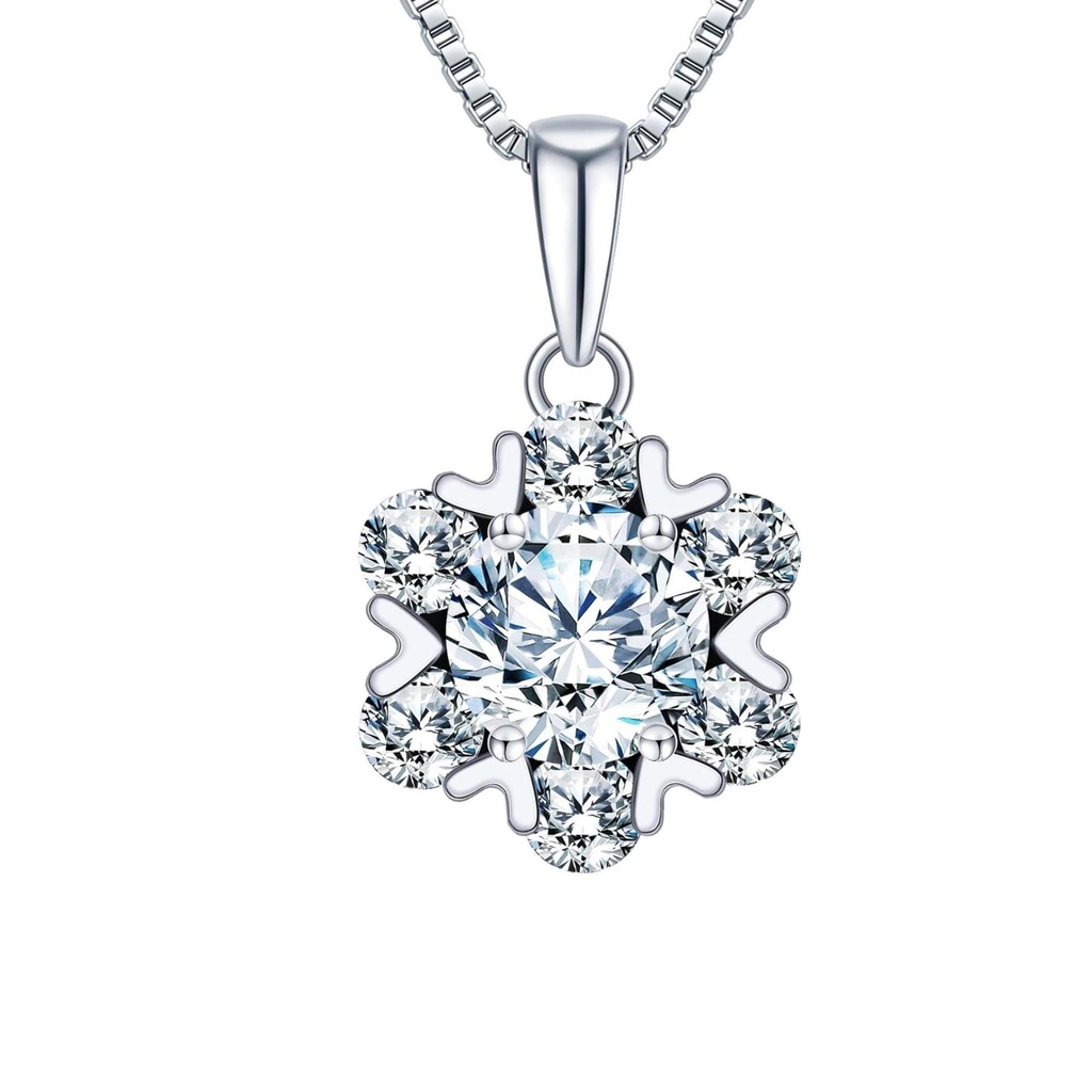 Diamond Pendant Necklaces for Women, Gifts for Wife Girlfriend Mom, Moissanite Diamond Pendant Necklaces, Anniversary Eternity Jewelry Present for Wife, Birthday Gifts for Women Wife Girls