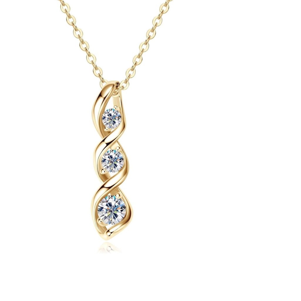 Infinity Necklaces for Women, 925 Sterling Silver  Diamond Pendant Necklace  Clarity, White Gold Plated Dainty Necklace for Women Jewelry Gifts