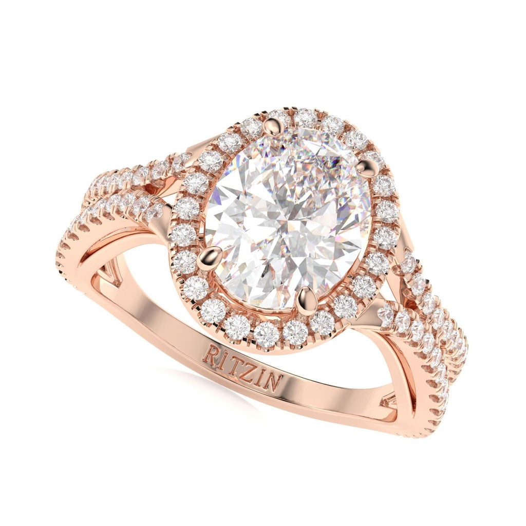  Certified Oval Cut Diamond Halo Ring, Vintage Style 14K White Gold Engagement Anniversary Gift, Unique Ring For Her