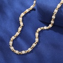 Moissanite Ball Box Link Chain